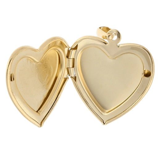 Collier Femme Double Chaîne Porte - Photo et Coeur doré à l'Or fin
