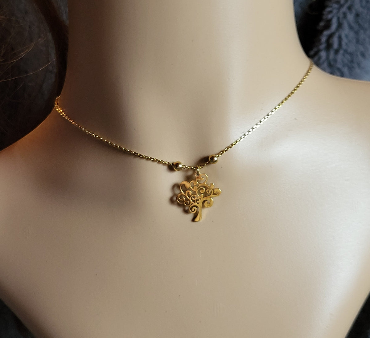 Collier Ras de Cou Femme – Pendentif Arbre de Vie