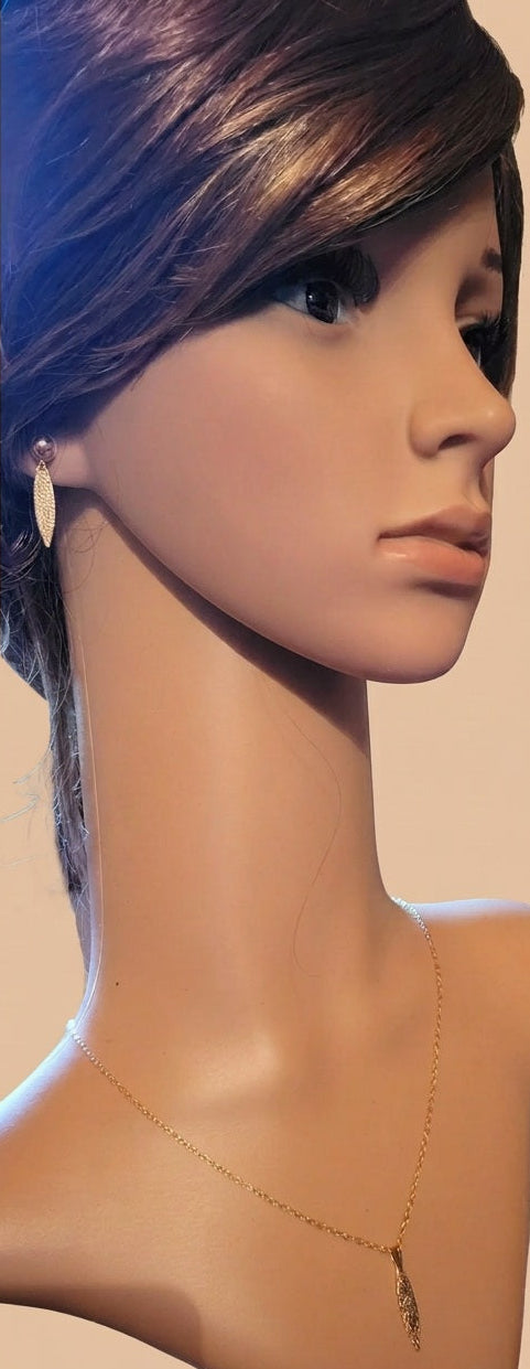 Boucles d’oreilles Navettes dorées – Gold Filled 14K et Forever Gold 18K