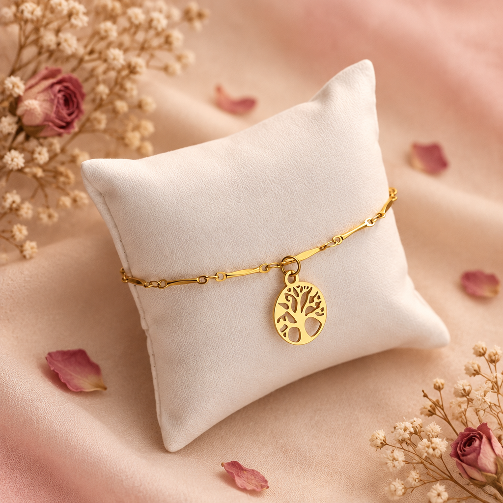 Photo produit – Bracelet Arbre de Vie fond doux